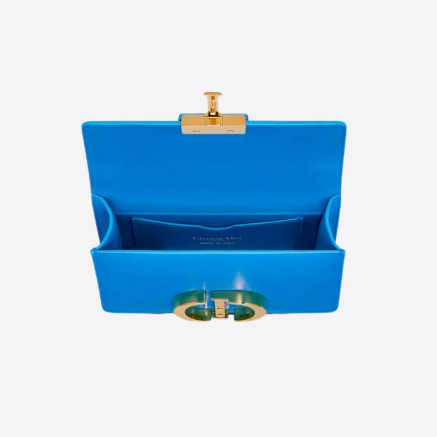 Dior 30 Montaigne Calfskin Micro Bag in Blue