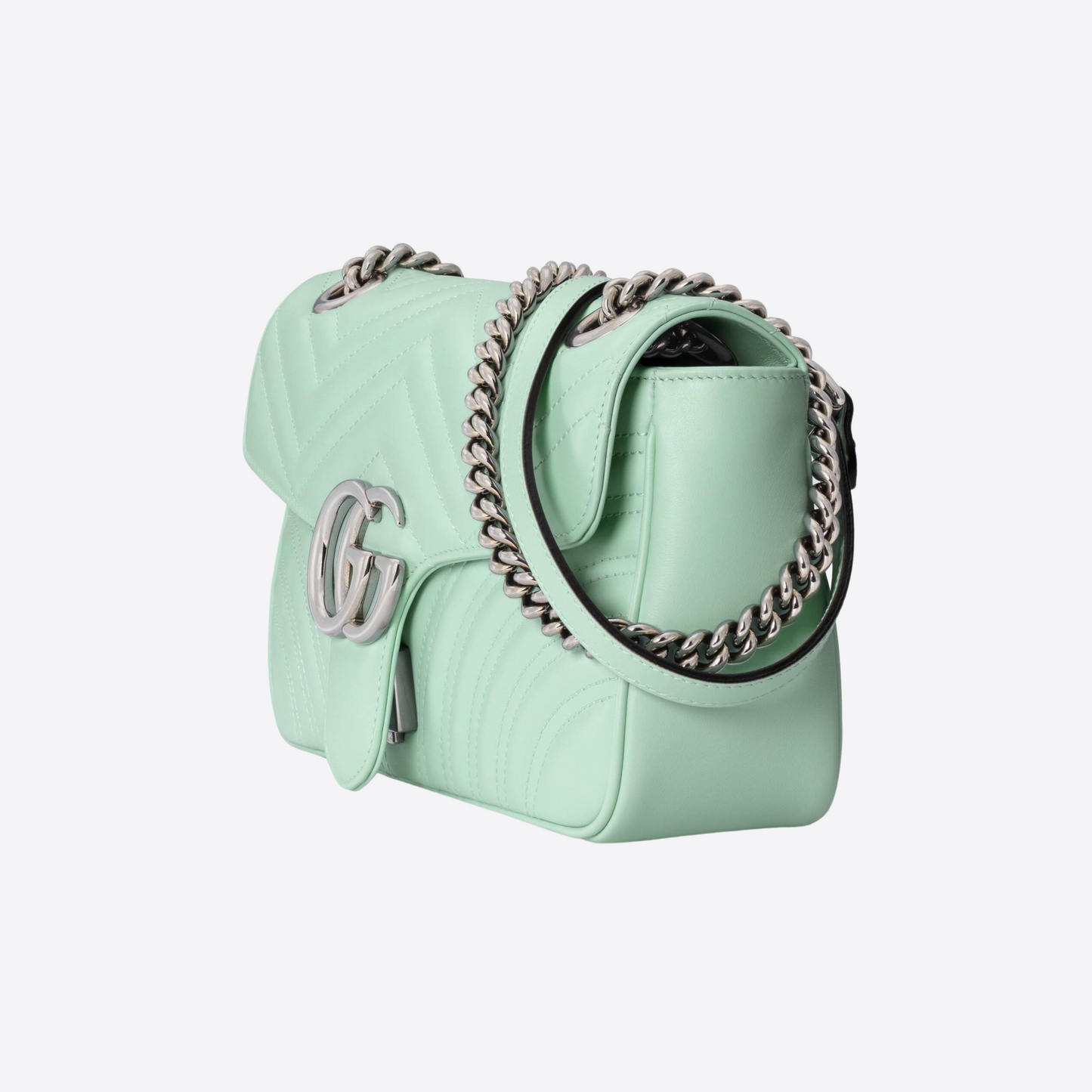 Gucci GG Marmont Shoulder Bag in Water Green